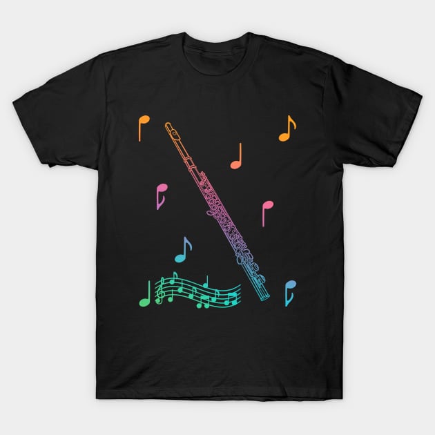 Musical Flute T-Shirt by AngelFlame